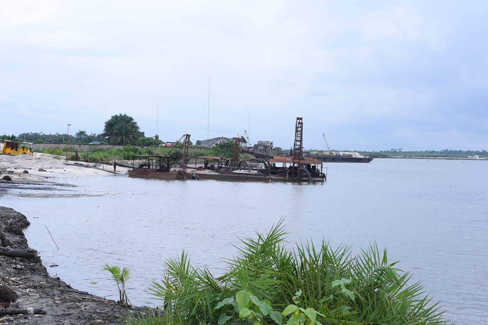 River channel near the Peakware Offshore marine yard